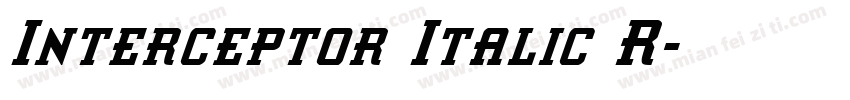 Interceptor Italic R字体转换